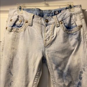 Distressed jeans